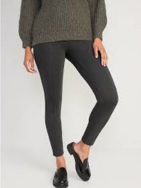 Old Navy Charcoal Ponte Ankle Leggings NWOT